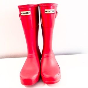 Kids Red UNISEX Original Hunter Boots